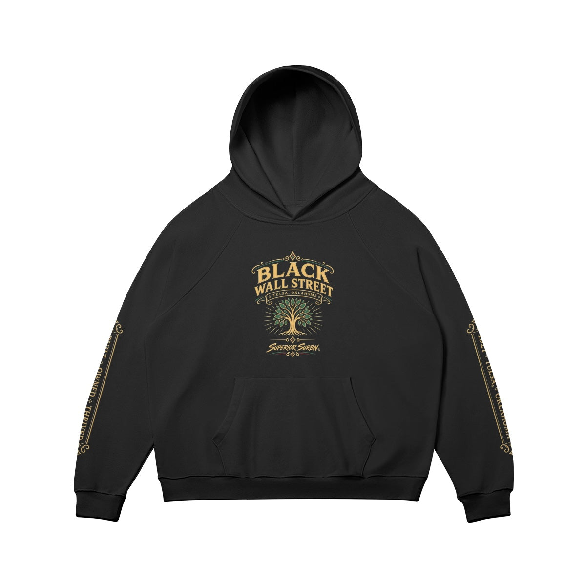 BLACK WALL STREET LEGACY HOODIE